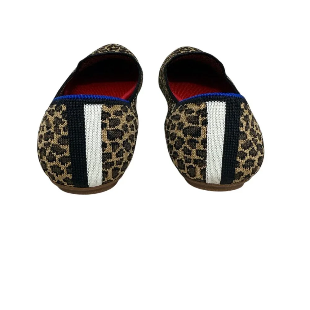 Rothy's The Loafer Little Cat Leopard Animal Print Ballet Flats women's size 9.5 - Picture 4 of 9